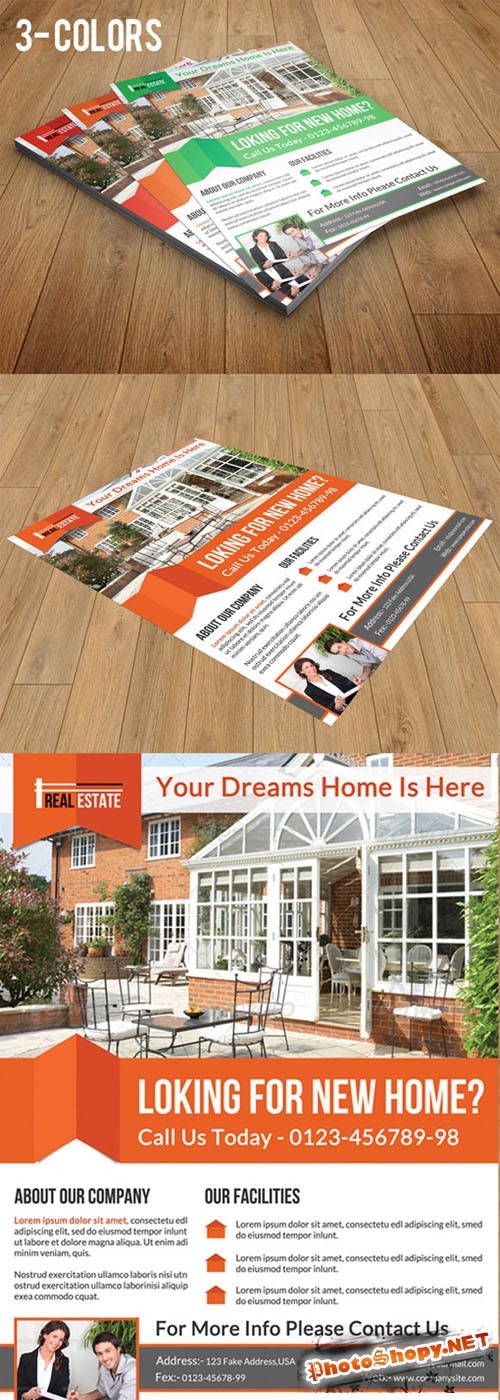 CreativeMarket - Real estate flyer