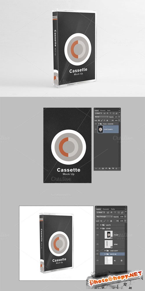 CreativeMarket - Cassette Mock Up