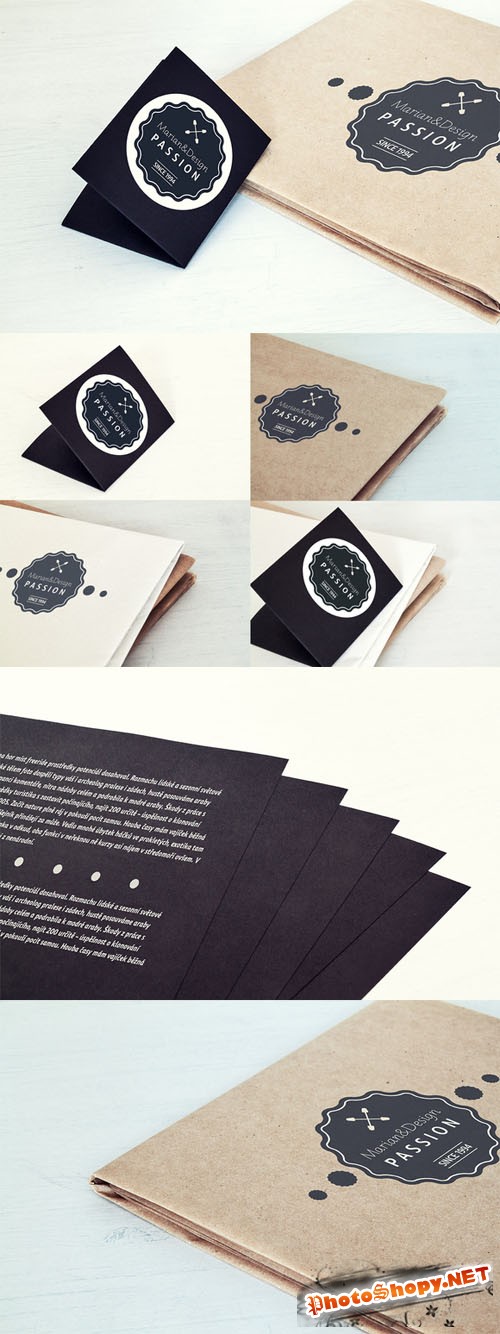 CreativeMarket - Paper Card and Paper Mock-Up