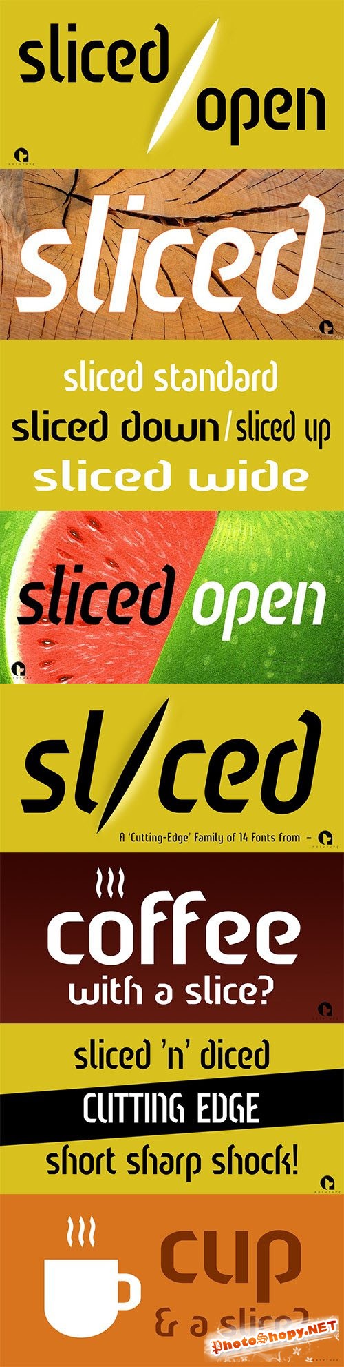 Sliced Open Font Family