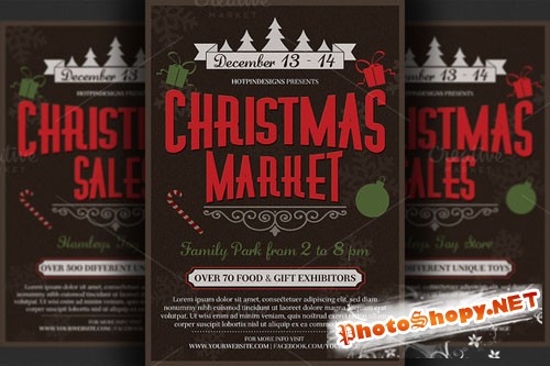 CreativeMarket - Christmas Event Flyer Poster