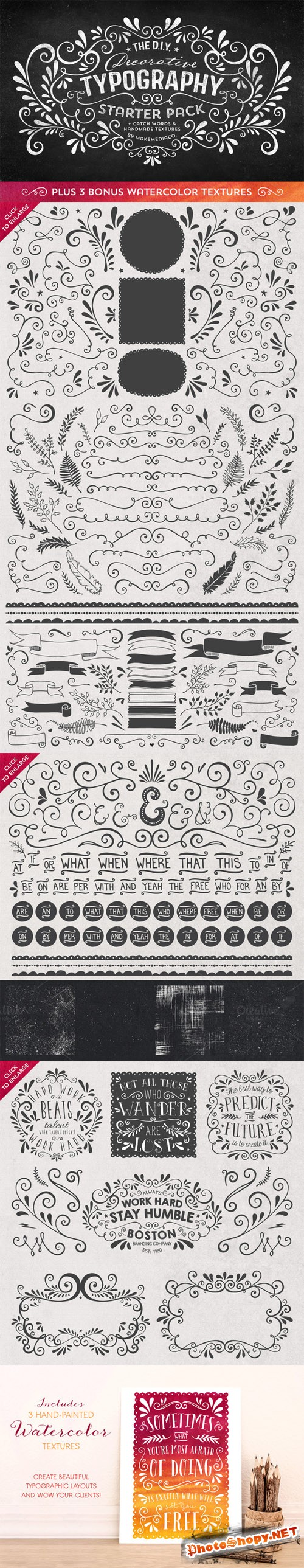 CreativeMarket - DIY Decorative Typography Pack 47057