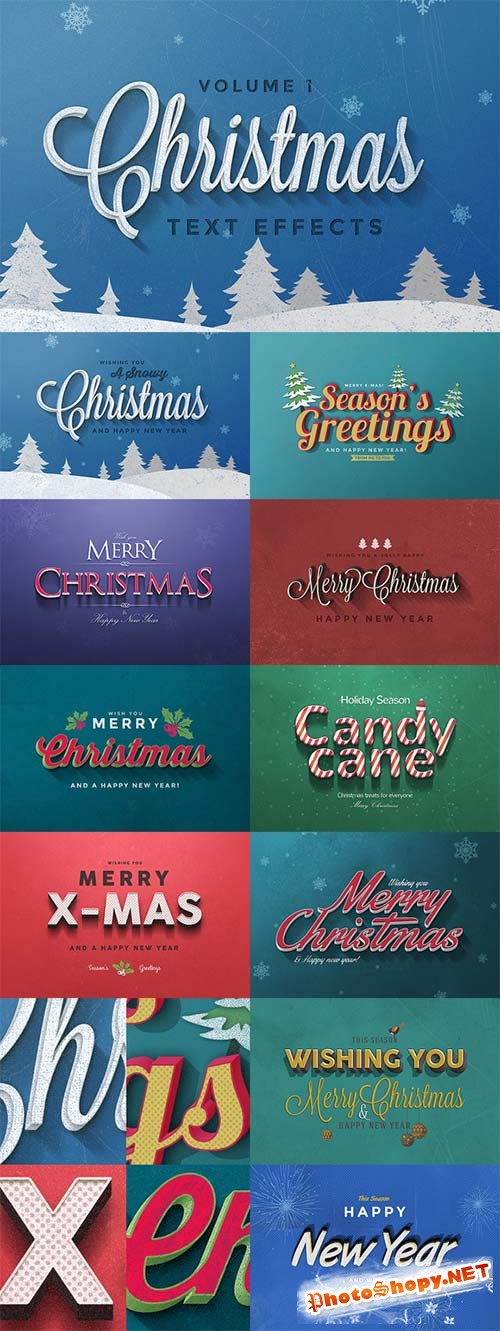 Christmas Text Effects Vol 1