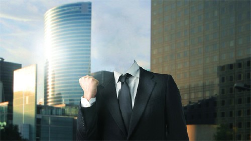 PSD шаблон для мужчин - Успешный бизнесмен
