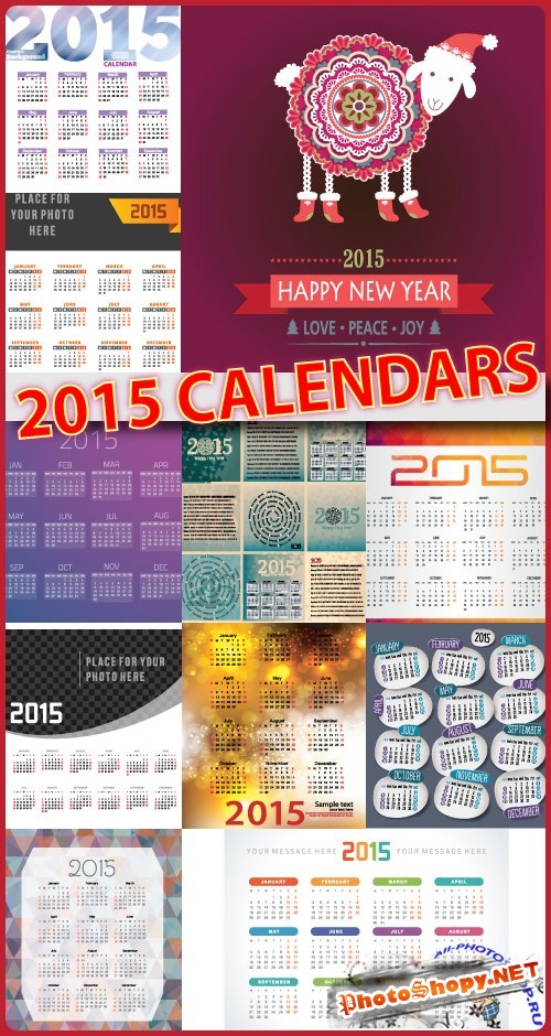 Календари 2015 часть3 – Calendar 2015 part 3