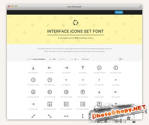 The Icons Font Set - Interface
