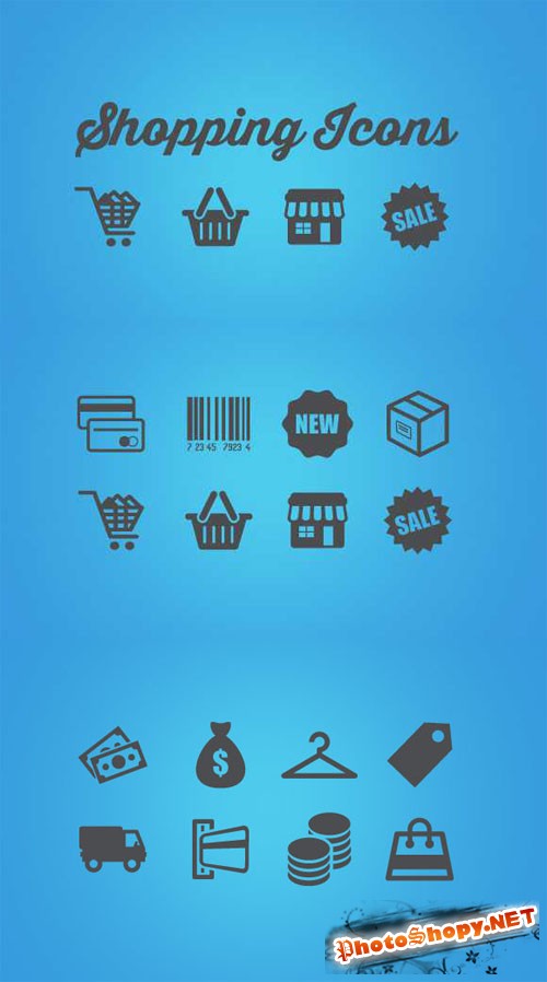 Vector Shopping Icons Pack