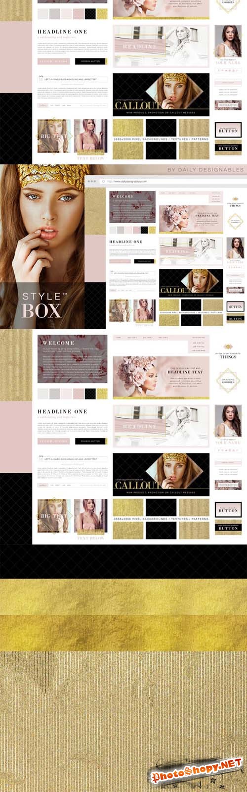 StyleBox Blog Graphics Website Kit 1