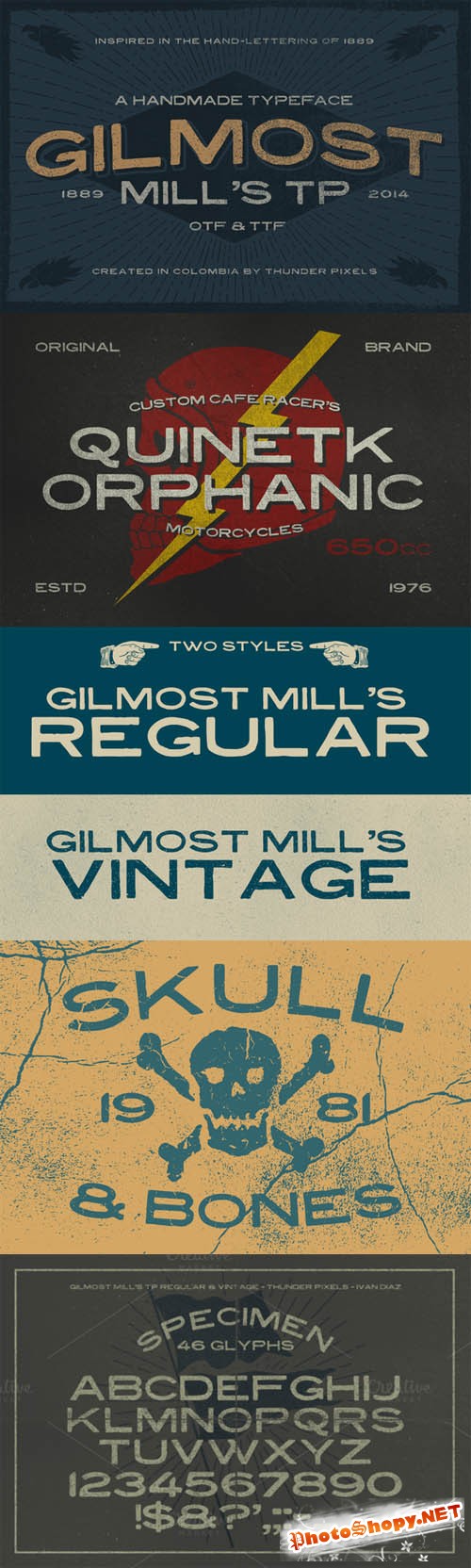 Gilmost Mills TP Font