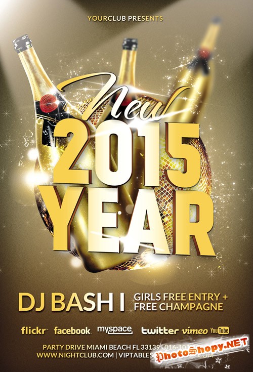 Flyer Template - New Year 2015
