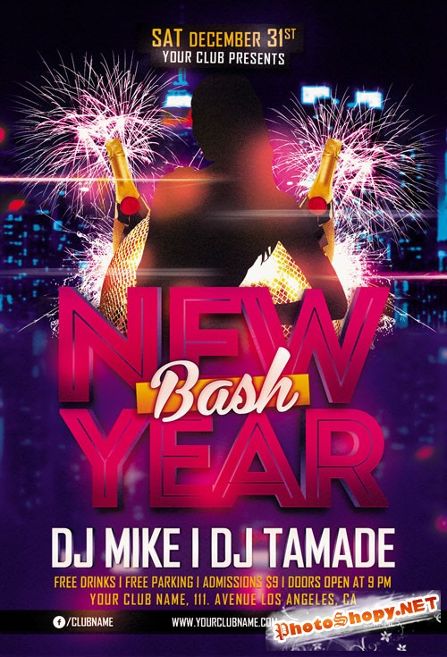 Flyer Template - New Year Bash