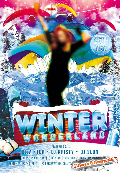 Flyer Template - Winter Wonderland Club