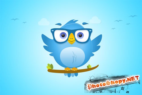 Twitter Bird Icon - Creativemarket 87690