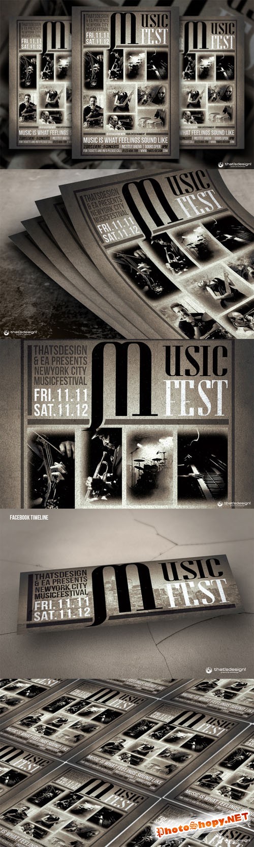 Music Festival Flyer Template V2 - Creativemarket 104824