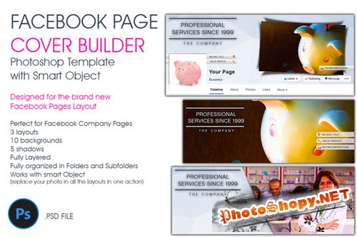 Facebook Page Cover Builder - Creativemarket 49735