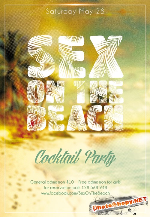 Flyer PSD Template - Sex On The Beach