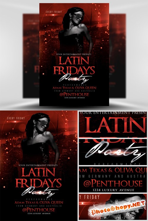 Latin Fridays Flyer Template 2