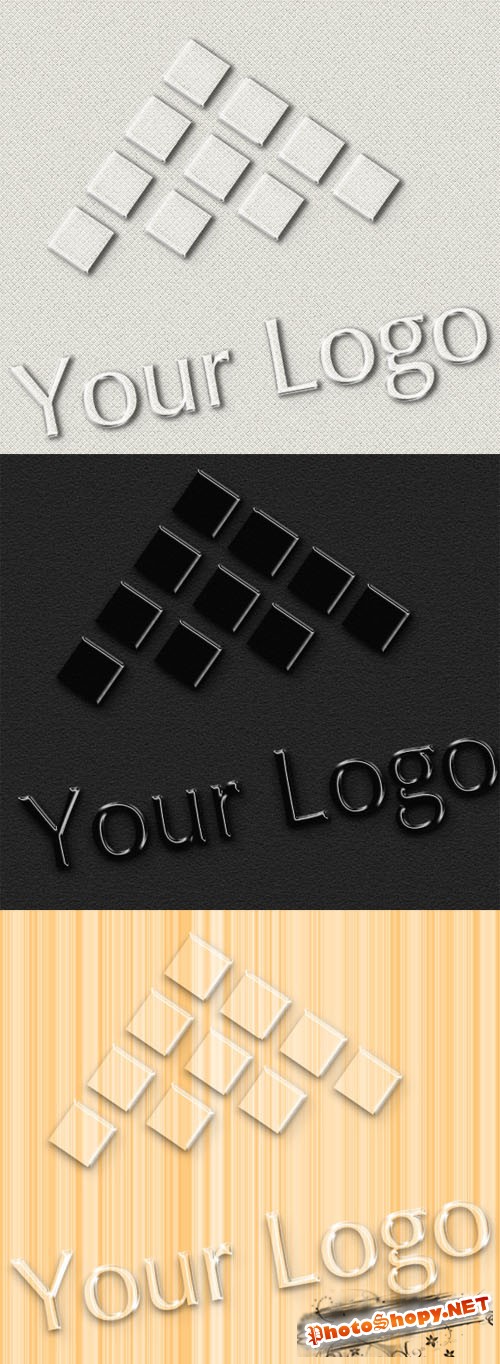 Logo Mock-ups - Glass Style - Creativemarket 4457