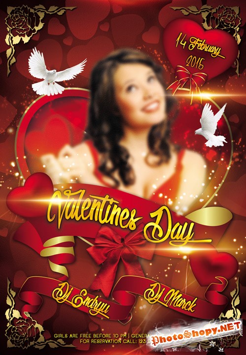 Flyer PSD Template - Valentines Day 5