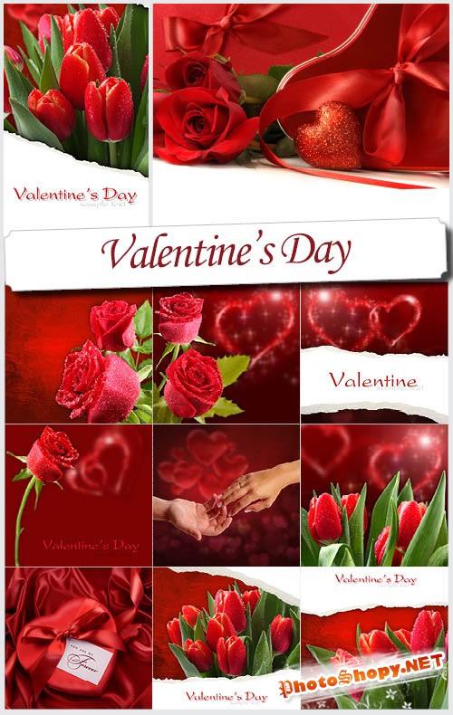 Романтическая коллекция - С букетами роз на день Валентина