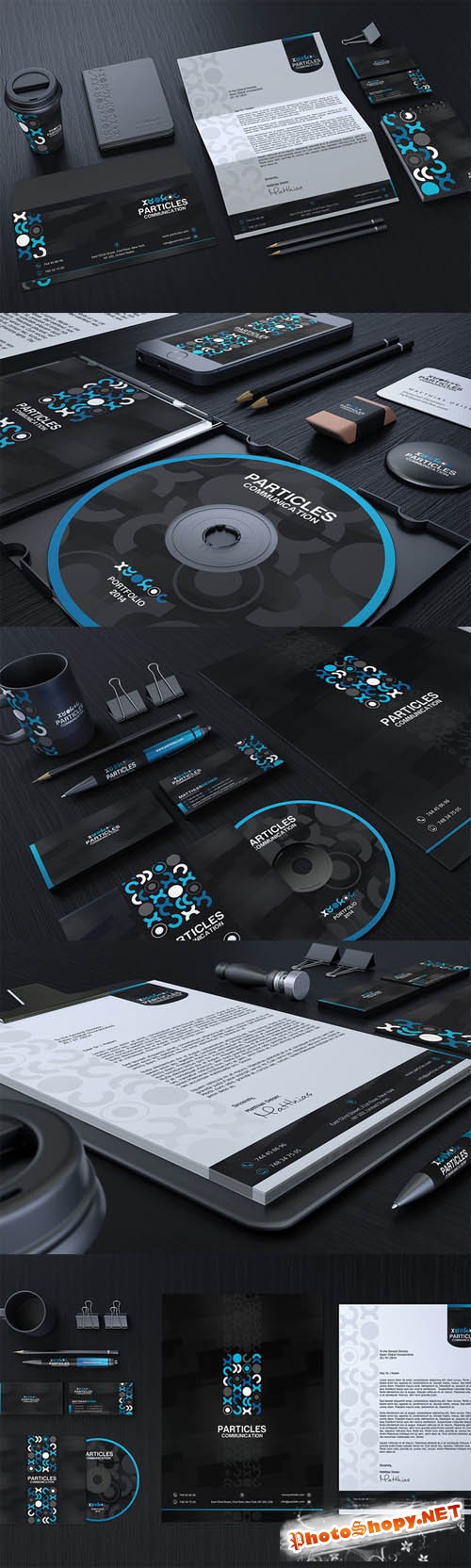 Black And Blue Corporate Identity