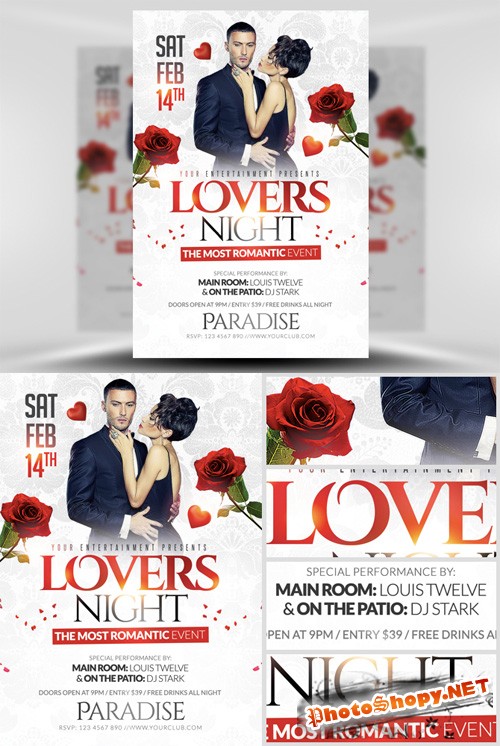 Lovers Night Flyer Template
