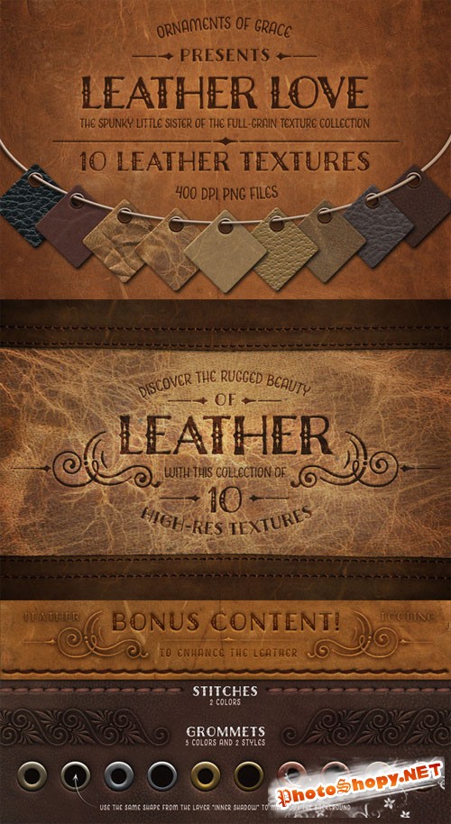 Leather Love - 10 Leather Textures - CM 11898