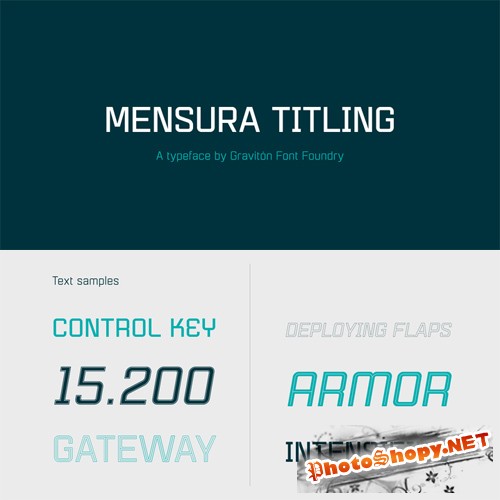 Mensura Titling Font