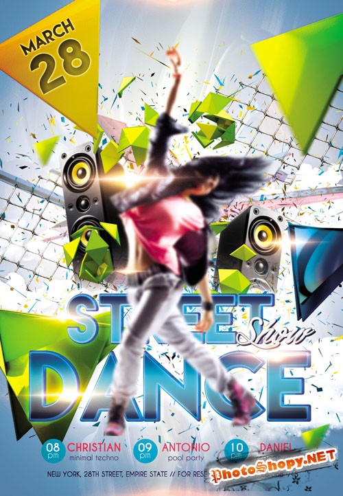 Flyer PSD Template - Street Dance Show