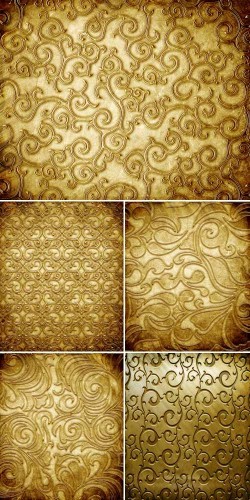 Винтажные золотые фоны с узорами