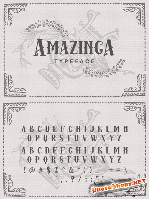 Amazinga Typeface - CM 66045