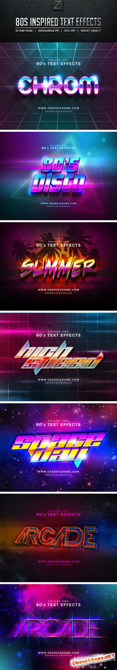 80s Text Effects - Graphicriver 10256165