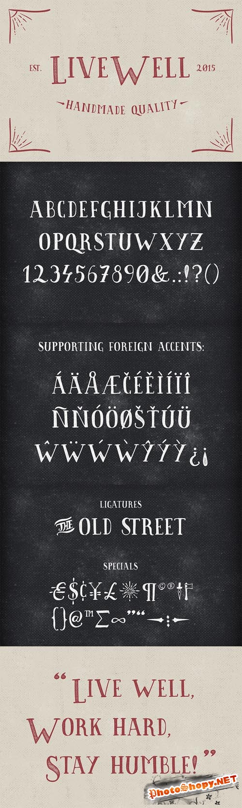 Font OTF - Livewell Typeface