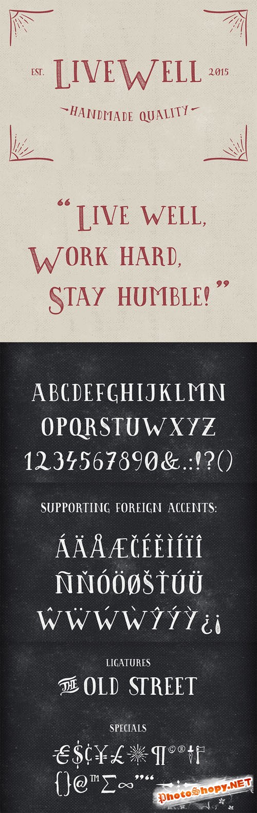 Livewell Typeface - CM 157537