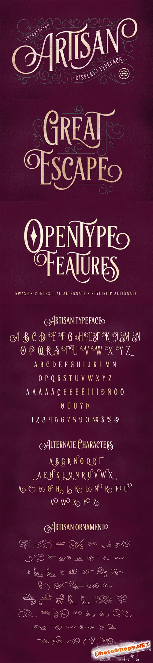 Artisan Display Typeface - Creativemarket 198813