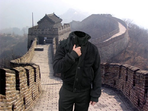 Шаблон для мужчин - Великая Китайская стена