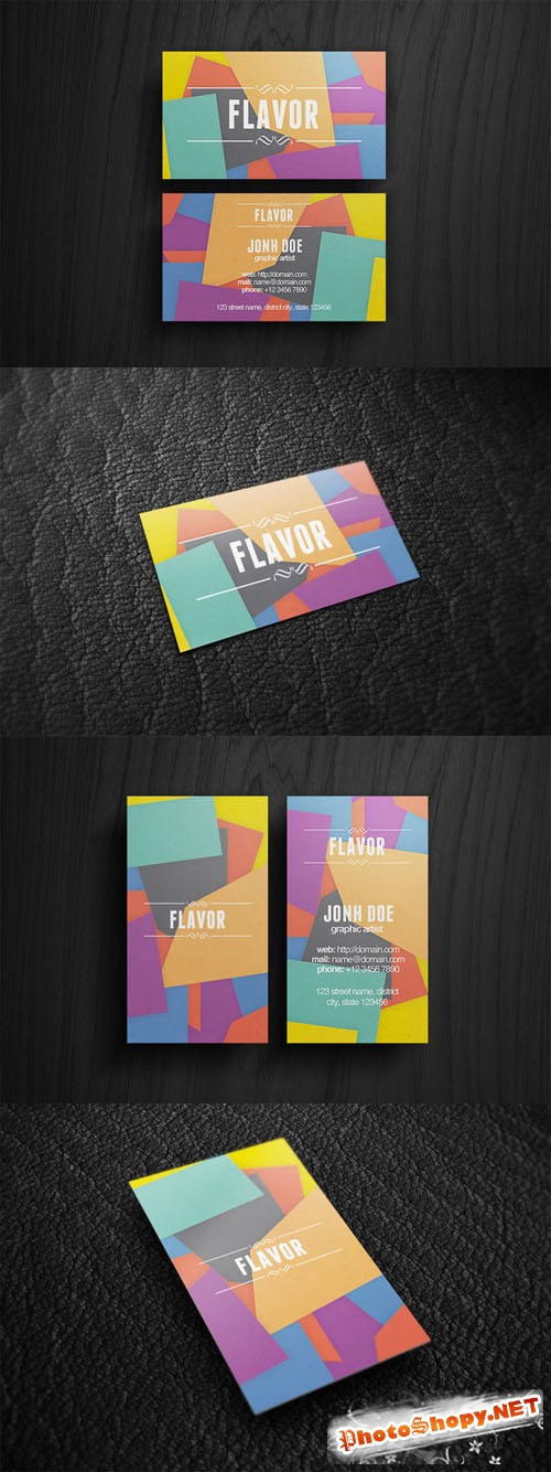 Flavor Business Card PSD