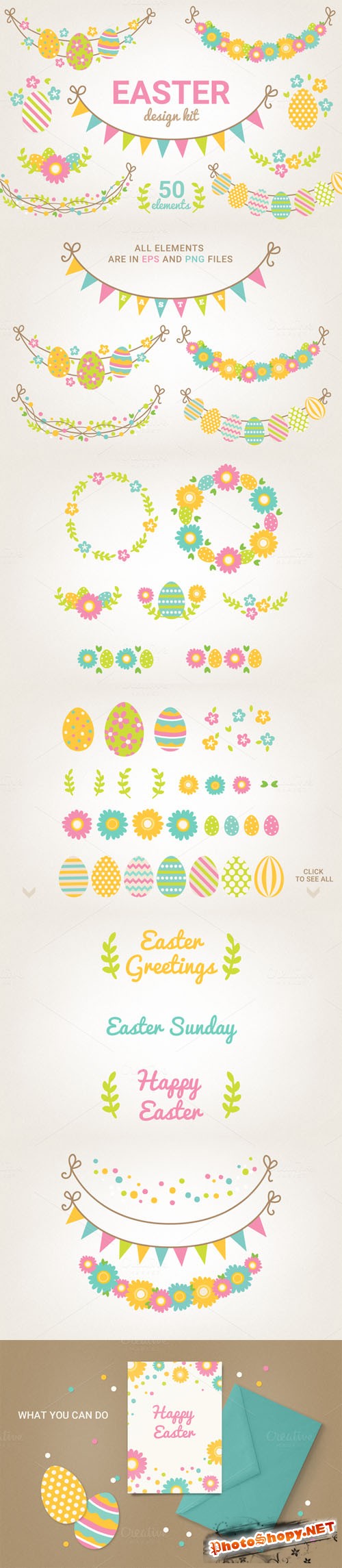 SALE - Easter Design Kit - Creativemarket 224710