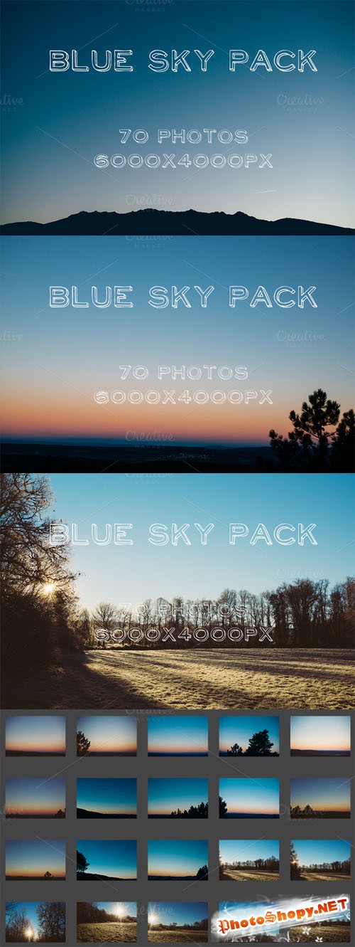 Creativemarket Blue Sky Pack 141002