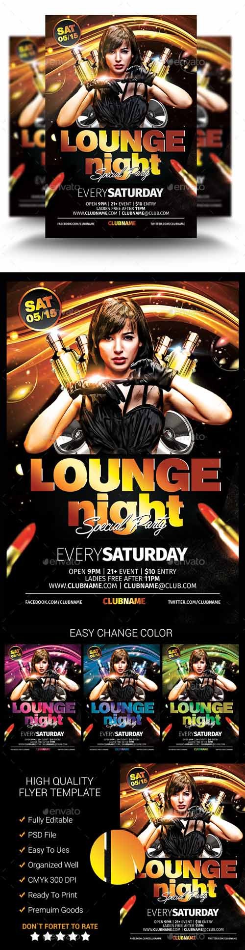 Flyer PSD - Lounge Night Party