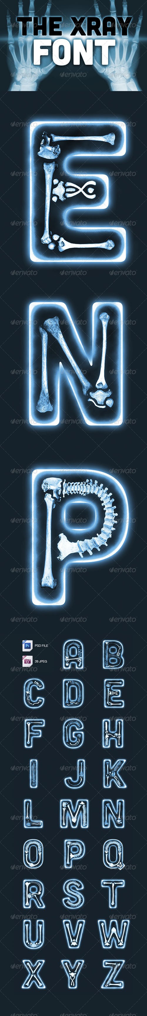 The X-Ray Font - GraphicRiver 2728990