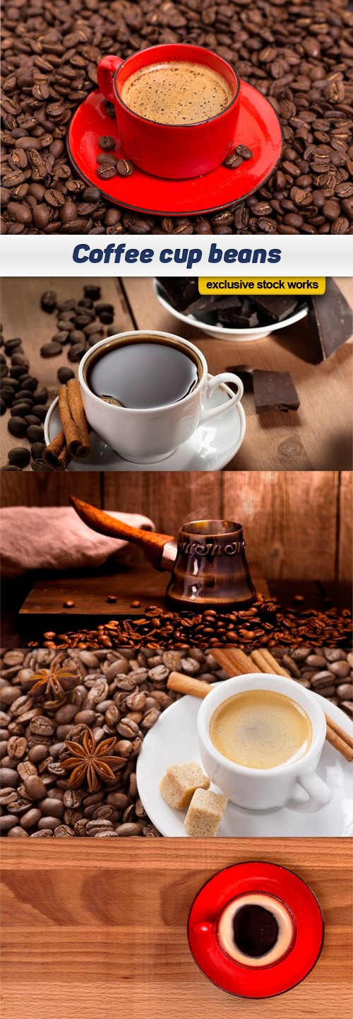 Coffee cup beans - 5 UHQ JPEG