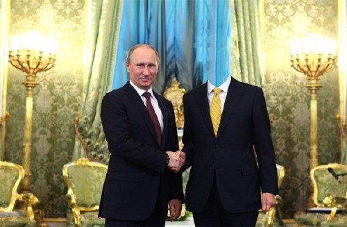 Мужской фото шаблон - Переговоры с Путиным