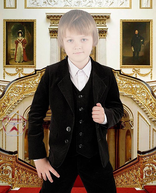 Детский шаблон для фотошопа - Юный Князь