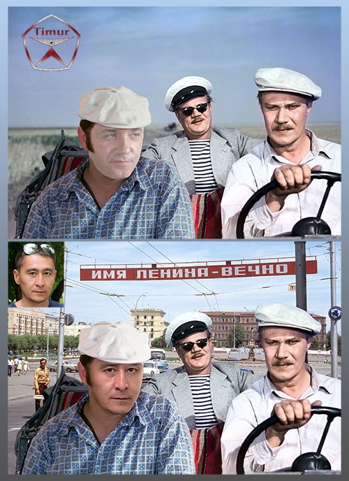 Мужские шаблоны для фотошопа - Легенды советского кино