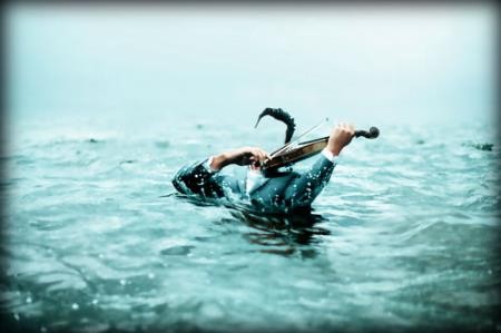 Фотошаблон мужской - Скрмпач в озере