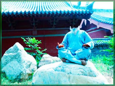 Шаблон фотошоп мужской - Китайский мастер кунг фу
