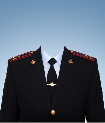 Шаблоны для Adobe Photoshop «Форма полиции Российской Федерации» - фото на документы [PSD]