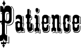 Шрифты - Patience