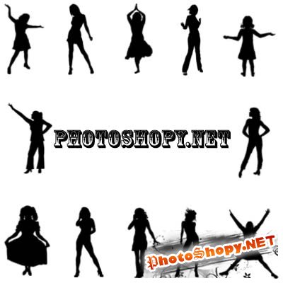 Кисти для фотошоп - Танцующие девушки